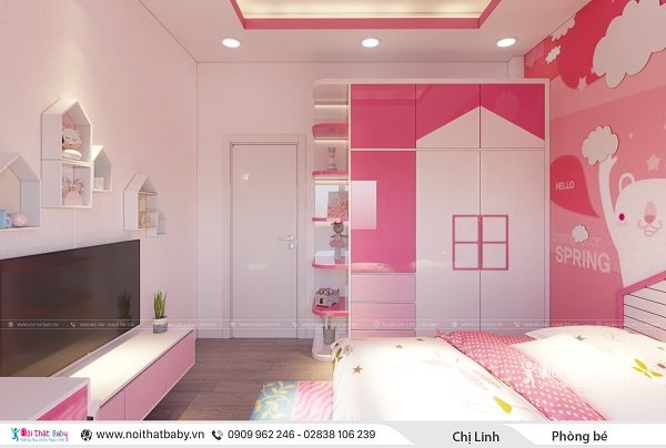 thiết kế phòng ngủ cho bé gái, thiết kế phòng ngủ, nội thất baby, phòng ngủ, thiết kế, phòng ngủ bé gái dễ thương, giường ngủ, mẫu phòng ngủ đẹp cho bé gái, thiết kế hiện đại,